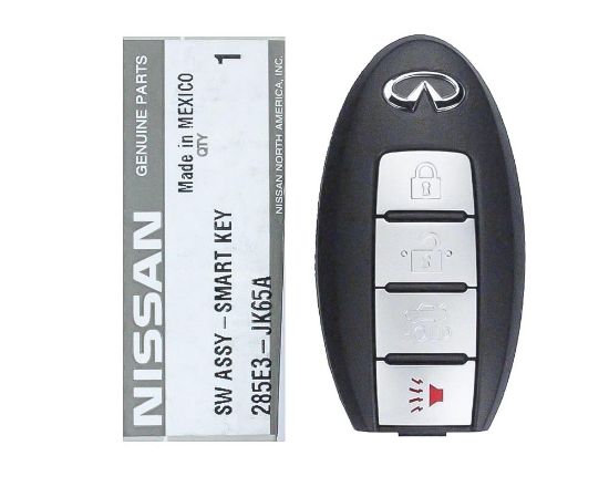 Brand New Infiniti G37 2008-2013 Genuine/OEM Smart Key Remote 4 Buttons 315MHz 285E3-JK65A 285E3JK65A / FCCID: KR55WK48903 OEM Box | Emirates Keys