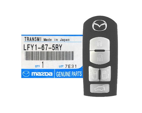 NEW Mazda 2009 Genuine/OEM Smart Remote Key 5 Buttons 433MHz LFYI-67-5RY LFY1675RY - FCCID: SKE11B-04 | Emirates Keys