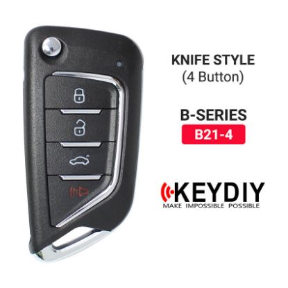 Picture of KeyDiy KD Universal Flip Remote Key 3+1 Buttons Knife Type B21-4