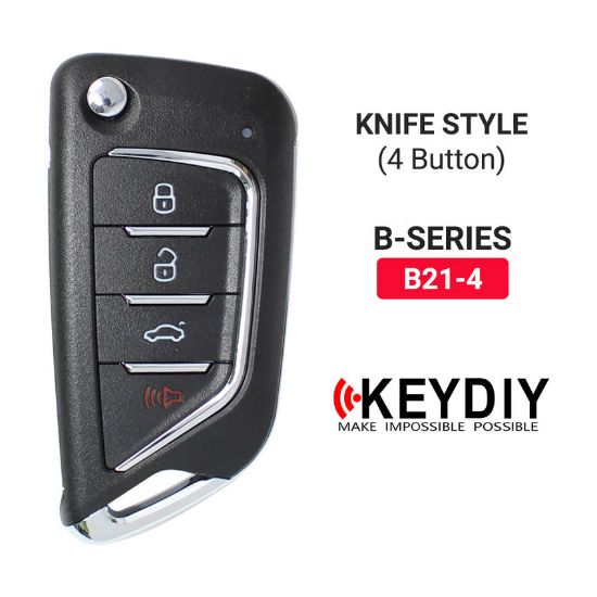 Picture of KeyDiy KD Universal Flip Remote Key 3+1 Buttons Knife Type B21-4