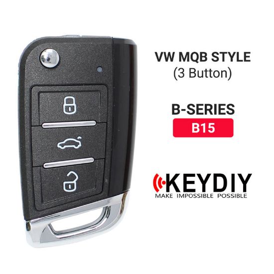 Picture of Keydiy KD Universal Flip Remote Key 3 Buttons VW MQB Type B15