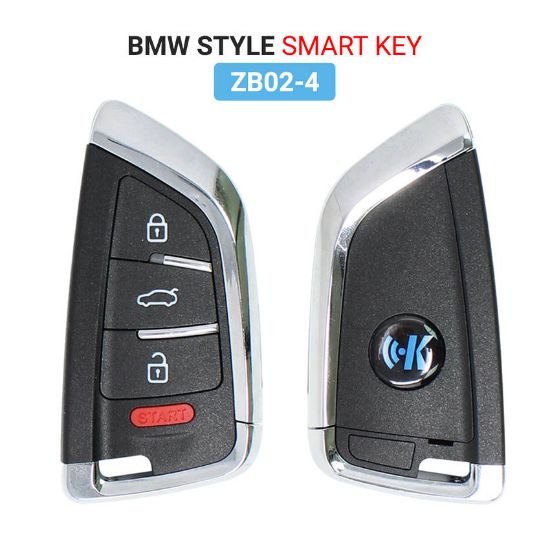 Keydiy KD Smart Remote Key BMW Type 3+1 Button ZB02-4 Work With KD900 And KeyDiy KD-X2 Remote Maker and Cloner | Emirates Keys