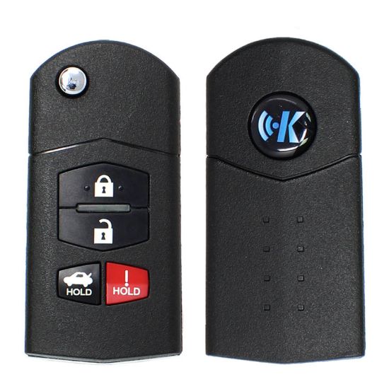 Keydiy KD Flip Remote Key Mazda Type 4 Buttons B14-3+1-MK3.COM And a lot of Emirates-KD900-Remote 