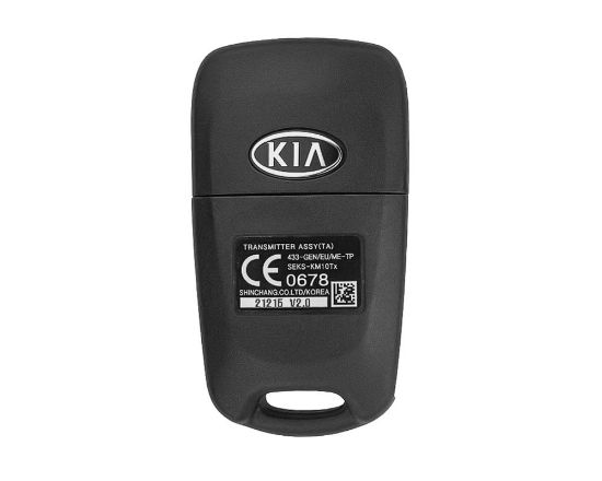 NEW KIA Picanto 2012 Genuine/OEM Flip Remote Key 3 Buttons 433MHz 95430-1Y300 954301Y300 / FCCID: SEKS-KM10TX | Emirates Keys