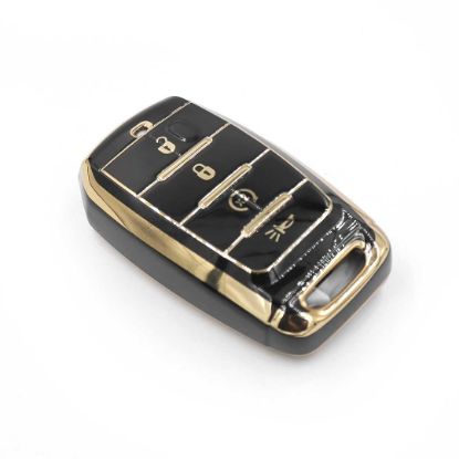 New Aftermarket Nano High Quality Cover For Jeep Remote Key 4 Buttons Black Color | Emirates Keys