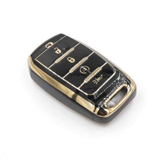 New Aftermarket Nano High Quality Cover For Jeep Remote Key 4 Buttons Black Color | Emirates Keys