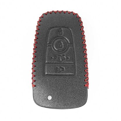 Leather Case For Ford Fusion Mustang Remote Key 4 Buttons