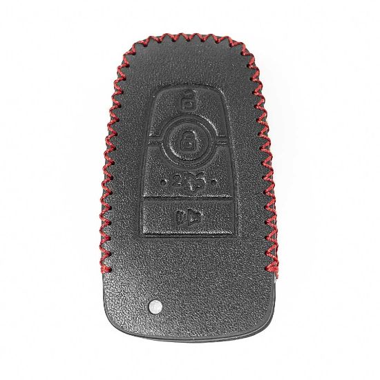 Leather Case For Ford Fusion Mustang Remote Key 4 Buttons