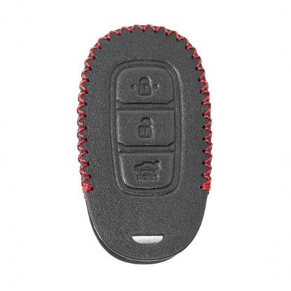 Leather Case For Hyundai Verna Kona Venue Palisade Remote Key 3 Buttons