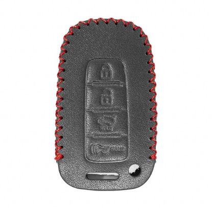 Leather Case For Hyundai Kia Smart Remote Key 4 Buttons