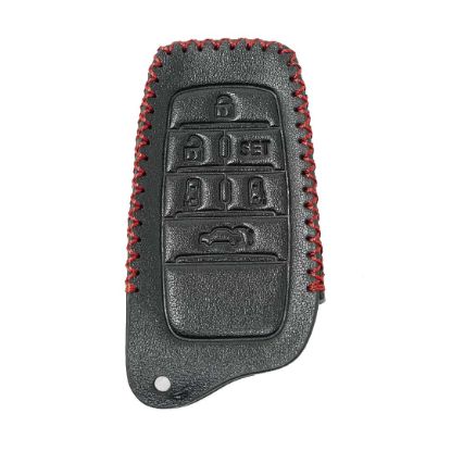 Leather Case For Toyota Vellfire Alphard Smart Remote Key 6 Buttons