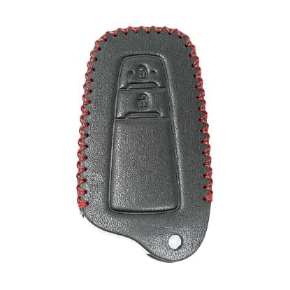 Leather Case For Toyota Prius C-HR Prado Smart Remote Key 2 Buttons