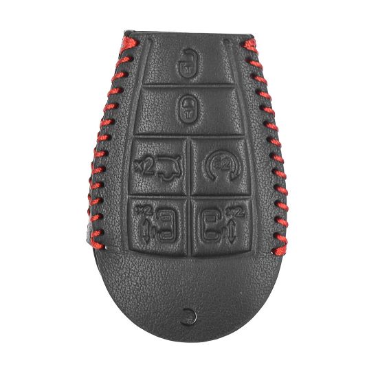New Aftermarket Leather Case For Jeep Smart Remote Key 6+1 Buttons JP-P High Quality Best Price | Emirates Keys