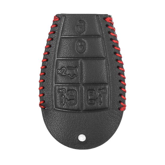 New Aftermarket Leather Case For Jeep Smart Remote Key 5+1 Buttons JP-R High Quality Best Price | Emirates Keys