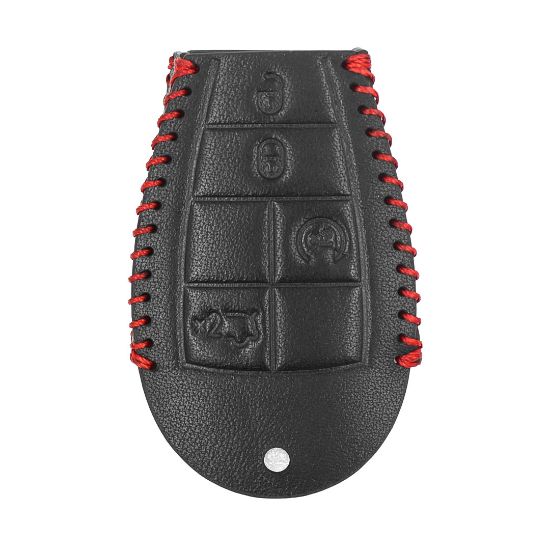 New Aftermarket Leather Case For Jeep Smart Remote Key 4+1 Buttons JP-N High Quality Best Price | Emirates Keys