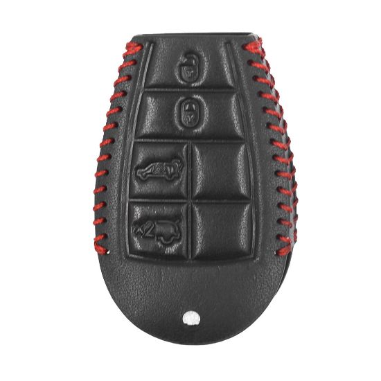 New Aftermarket Leather Case For Jeep Smart Remote Key 4+1 Buttons JP-O High Quality Best Price | Emirates Keys