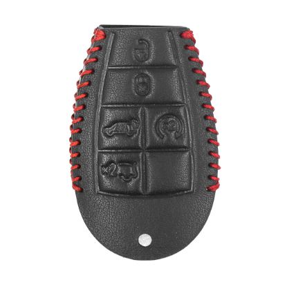 New Aftermarket Leather Case For Jeep Smart Remote Key 5+1 Buttons JP-K High Quality Best Price | Emirates Keys