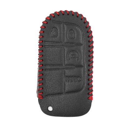 New Aftermarket Leather Case For Jeep Smart Remote Key 3+1 Buttons JP-H High Quality Best Price | Emirates Keys