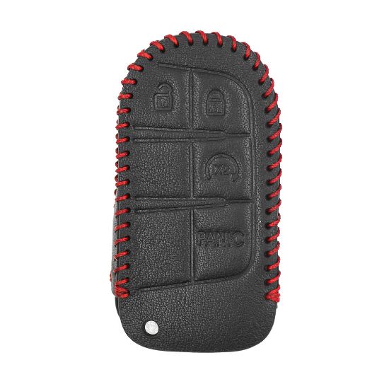 New Aftermarket Leather Case For Jeep Smart Remote Key 3+1 Buttons JP-H High Quality Best Price | Emirates Keys