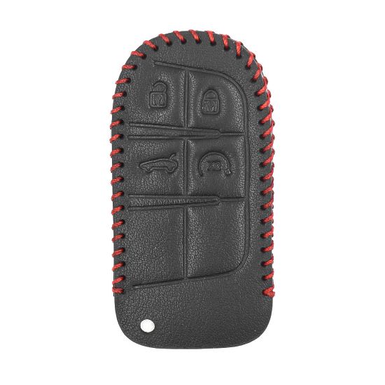 New Aftermarket Leather Case For Jeep Smart Remote Key 4 Buttons JP-C High Quality Best Price | Emirates Keys