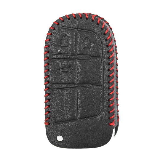 New Aftermarket Leather Case For Jeep Smart Remote Key 3 Buttons JP-B High Quality Best Price | Emirates Keys