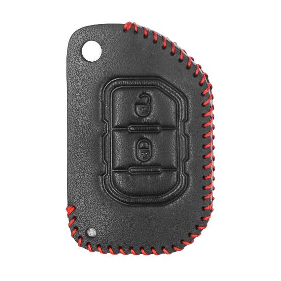 New Aftermarket Leather Case For Jeep Flip Remote Key 2 Buttons JP-F High Quality Best Price | Emirates Keys