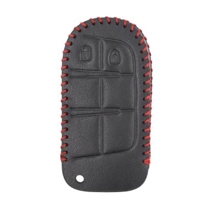 New Aftermarket Leather Case For Jeep Smart Remote Key 2 Buttons JP-A High Quality Best Price | Emirates Keys