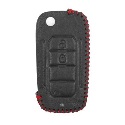 New Aftermarket Leather Case For Jeep Flip Remote Key 2 Buttons JP-D High Quality Best Price | Emirates Keys