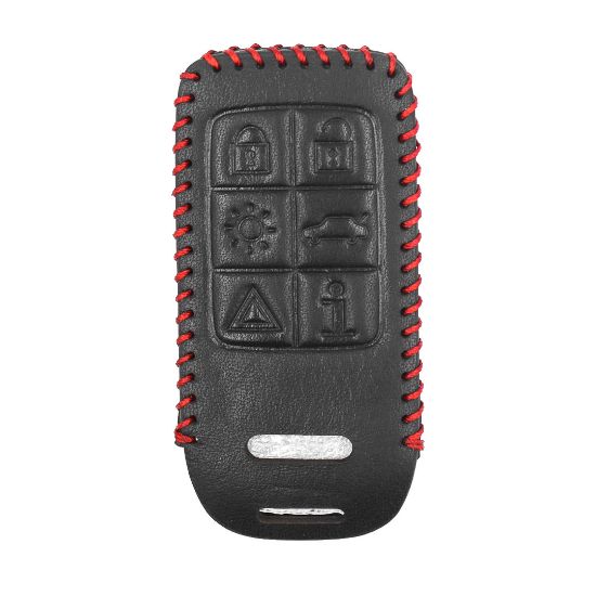 New Aftermarket Leather Case For Volvo Smart Remote Key 6 Buttons High Quality Best Price | Emirates Keys