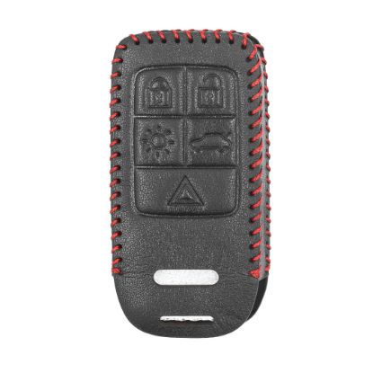New Aftermarket Leather Case For Volvo Smart Remote Key 5 Buttons High Quality Best Price | Emirates Keys