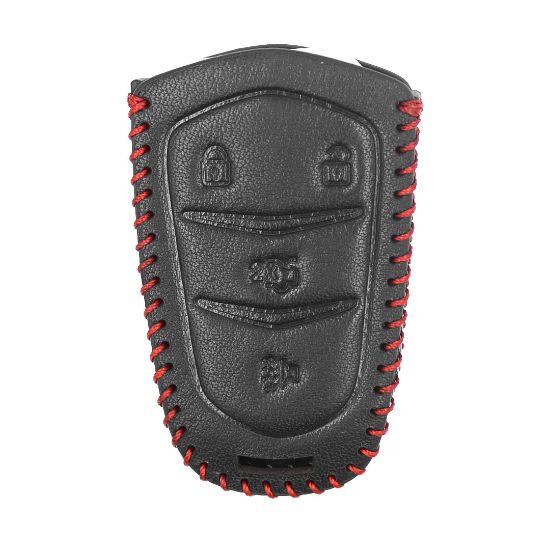 New Aftermarket Leather Case For Cadillac Smart Remote Key 4 Buttons High Quality Best Price | Emirates Keys