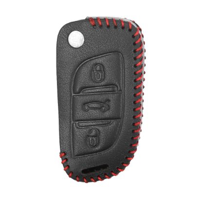 New Aftermarket Leather Case For Peugeot Flip Remote Key 3 Buttons PG-C High Quality Best Price | Emirates Keys