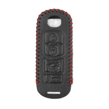 New Aftermarket Leather Case For Mazda Smart Remote Key 3+1 Buttons High Quality Best Price | Emirates Keys