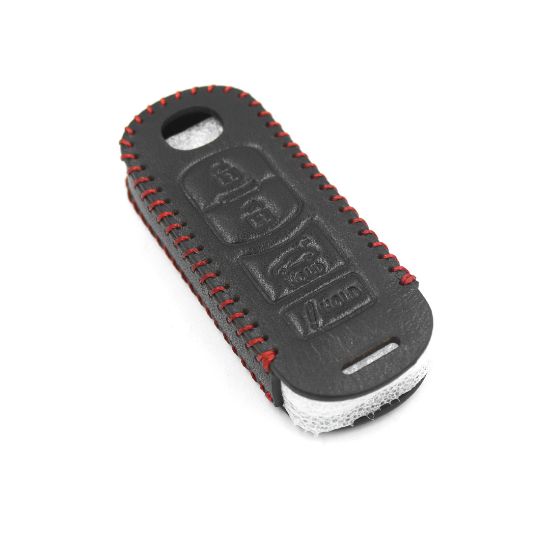 New Aftermarket Leather Case For Mazda Smart Remote Key 3+1 Buttons High Quality Best Price | Emirates Keys