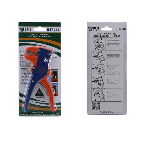 Stainless Steel Mini Pliers Wholesale, Self-Adjusting Crimping Pliers, China Cutting Pliers Factory, Power Wire Stripper and Cutter package