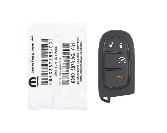 New Jeep Cherokee Genuine/OEM Smart Key 2014 2017 Remote 4 Buttons 433MHz Manufacturer Part Number: 68105078AG  | Emirates Keys
