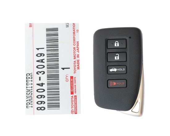 Brand New Lexus GS ES 2013-2015 Genuine/OEM Smart Key Remote 4 Buttons 315MKz 89904-30A91, 89904-30A31 / FCCID: HYQ14FBA