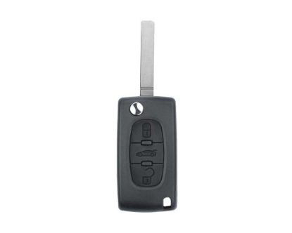 New Aftermarket Peugeot 407 Flip Remote Key 3 Buttons 433MHz ASK High Quality Best Price | Emirates Keys 
