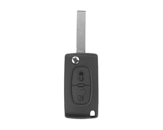 New Aftermarket Peugeot 307 Flip Remote 2 Button 433MHz ASK PCF7941 Transponder High Quality Best Price | Emirates Keys