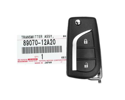 Brand New Toyota Corolla Auris 2013-2015 Genuine/OEM Flip Remote Key 2 Buttons 315MHz 89070-12A20 8907012A20 | Emirates Keys