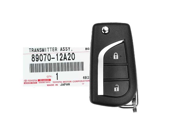 Brand New Toyota Corolla Auris 2013-2015 Genuine/OEM Flip Remote Key 2 Buttons 315MHz 89070-12A20 8907012A20 | Emirates Keys