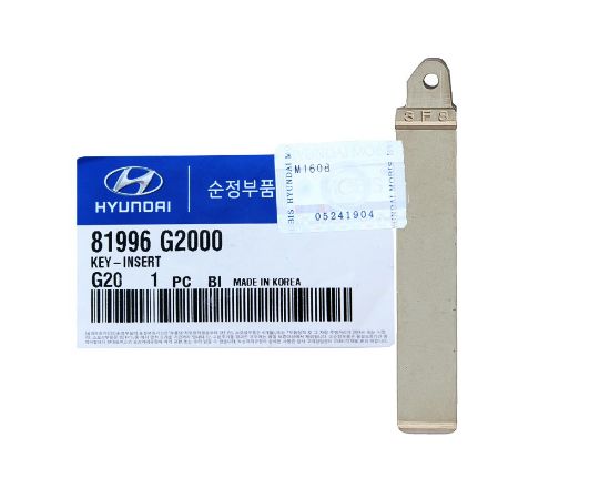New Genuine/OEM Hyundai Ioniq 2016 Flip Remote Key Blade Manufacturer Part Number: 81996-G2000 | MK3