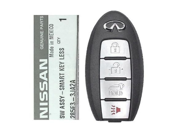 Brand New Infiniti JX35 2012 Genuine/OEM Smart Key Remote 4 Buttons 433MHz 285E3-3JA2A, 285E3-9NB4A / FCCID: KR5S180144014 | Emirates Keys