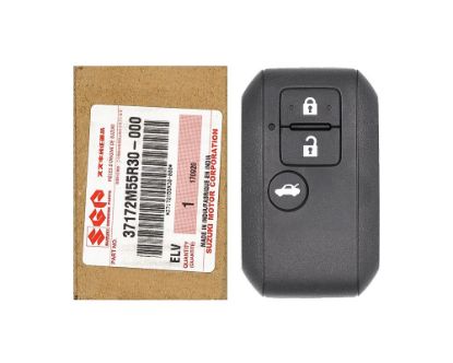 New Suzuki Swift 2018 Genuine/OEM Smart Remote Key 3 Buttons 433MHz Manufacturer Part Number: 37172M55R30 / Transponder ID: NCF29A1X HITAG 3 - ID47