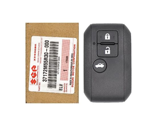 New Suzuki Swift 2018 Genuine/OEM Smart Remote Key 3 Buttons 433MHz Manufacturer Part Number: 37172M55R30 / Transponder ID: NCF29A1X HITAG 3 - ID47