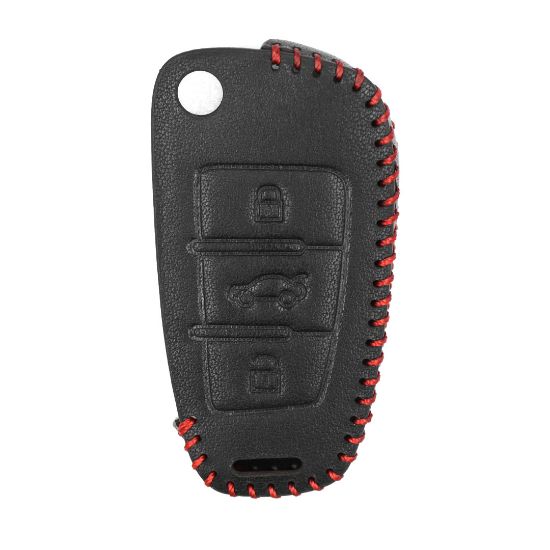 New Aftermarket Leather Case For Audi Flip Remote Key 3 Buttons High Quality Best Price | Emirates Keys