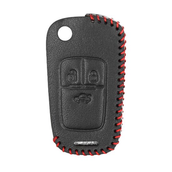 New Aftermarket Leather Case For Chevrolet Cruze Opel Astra J Flip Remote Key 3 Buttons High Quality Best Price | Emirates Keys