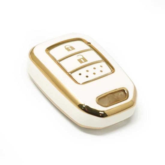 New Aftermarket Nano High Quality Cover For Honda Remote Key 2 Buttons White Color D11J2 | Emirates Keys