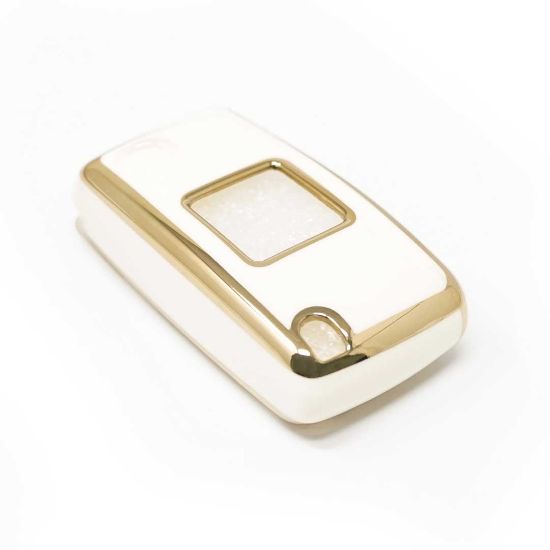 New Aftermarket Nano High Quality Cover For Peugeot Remote Key 2 Buttons White Color D11J2 | Emirates Keys