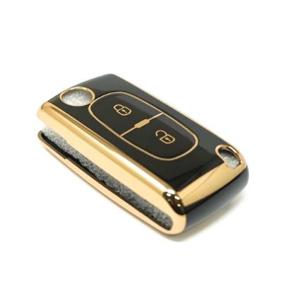 New Aftermarket Nano High Quality Cover For Peugeot Remote Key 2 Buttons Black Color D11J2 | Emirates Keys
